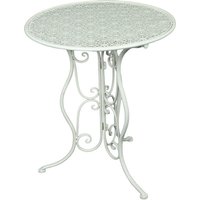 GARDEN PLEASURE Gartentisch »LASCAR«, Ø: 60 cm, Eisen - weiss von Garden Pleasure