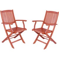 GARDEN PLEASURE Klapparmstuhl »Stockholm«, BxTxH: 52,5 x 59,5 x 90 cm, Holz - braun GARDEN PLEASURE Klapparmstuhl »Stockholm«, BxTxH: 52,5 x 59,5 x 90 cm, Holz - braun von Garden Pleasure
