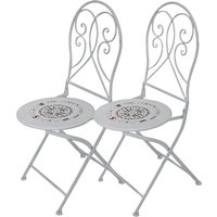 GARDEN PLEASURE Klappstuhl »Bayo«, BxTxH: 40  x 40  x 93  cm, Eisen - weiss von Garden Pleasure