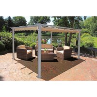 GARDEN PLEASURE Pavillon, beige, BxHxT: 395 x 225 x 295 cm von Garden Pleasure