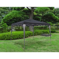 GARDEN PLEASURE Pavillon »GANGES«, quadratisch, BxT: 295 x 295 cm - grau von Garden Pleasure