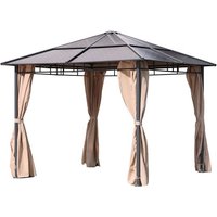 GARDEN PLEASURE Pavillon »NAPA«, quadratisch, BxT: 295 x 295 cm - grau von Garden Pleasure