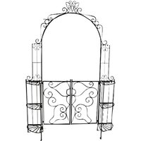 GARDEN PLEASURE Rosenbogen »Laki«, B x T x H: 29 x 156 x 233 cm, Stahl, schwarz GARDEN PLEASURE Rosenbogen »Laki«, B x T x H: 29 x 156 x 233 cm, Stahl, schwarz von Garden Pleasure