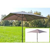 GARDEN PLEASURE Sonnenschirm, Format: 250 x 250 cm cm, quadratisch - grau von Garden Pleasure