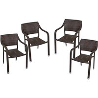 GARDEN PLEASURE Stapelstuhl »Charleston«, BxTxH: 66 x 66 x 82 cm, Aluminium/ Kunststoff - braun GARDEN PLEASURE Stapelstuhl »Charleston«, BxTxH: 66 x 66 x 82 cm, Aluminium/ Kunststoff - braun von Garden Pleasure