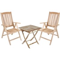 GARDEN PLEASURE Tischgruppe »JAVA«, 3-tlg., Braun, Holz GARDEN PLEASURE Tischgruppe »JAVA«, 3-tlg., Braun, Holz von Garden Pleasure