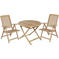 GARDEN PLEASURE Tischgruppe »SOLO«, 3-tlg., Braun, Holz GARDEN PLEASURE Tischgruppe »SOLO«, 3-tlg., Braun, Holz von Garden Pleasure