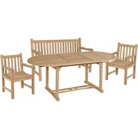GARDEN PLEASURE Tischgruppe »SOLO«, 4-tlg., Braun, Holz GARDEN PLEASURE Tischgruppe »SOLO«, 4-tlg., Braun, Holz von Garden Pleasure
