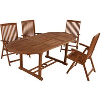GARDEN PLEASURE Tischgruppe »SOLO«, 5-tlg., Braun, Holz GARDEN PLEASURE Tischgruppe »SOLO«, 5-tlg., Braun, Holz von Garden Pleasure