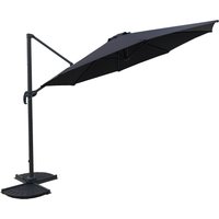 Garden Pleasure Ampelschirm Deluxe-Ø 300 cm, anthrazit von Garden Pleasure