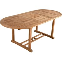 Ausziehtisch Solo oval Teak - Garden Pleasure von Garden Pleasure