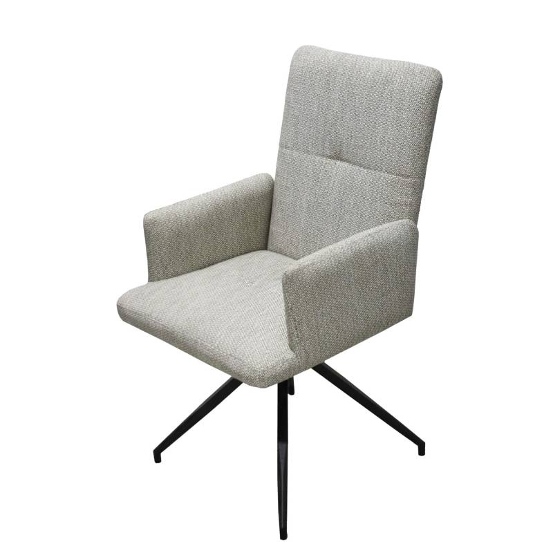 Garden Pleasure Drehstuhl Zevio 2er Set 94 cm x 56 cm x 62 cm Hellgrau-Anthrazit von Garden Pleasure