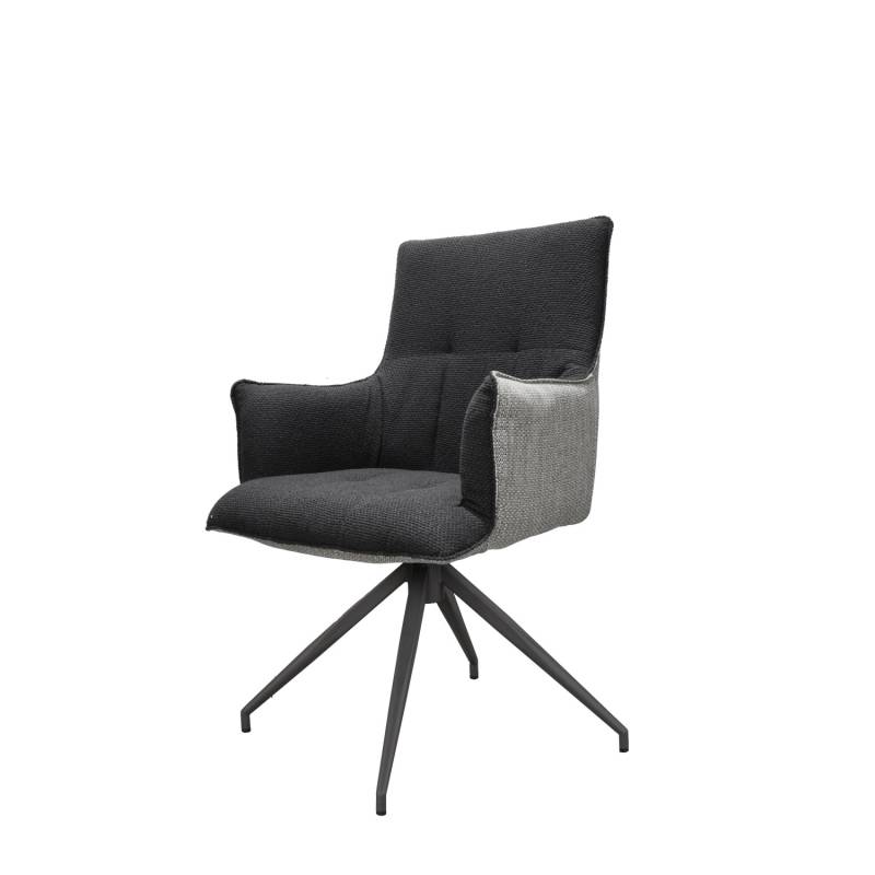 Garden Pleasure Drehstuhl Zevio 2er Set 94 x 56 x 62 cm Dunkelgrau-Anthrazit von Garden Pleasure