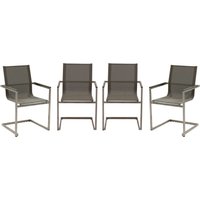 Freischwinger SIENNA, 4er Set Kunststoffgewebe von Garden Pleasure
