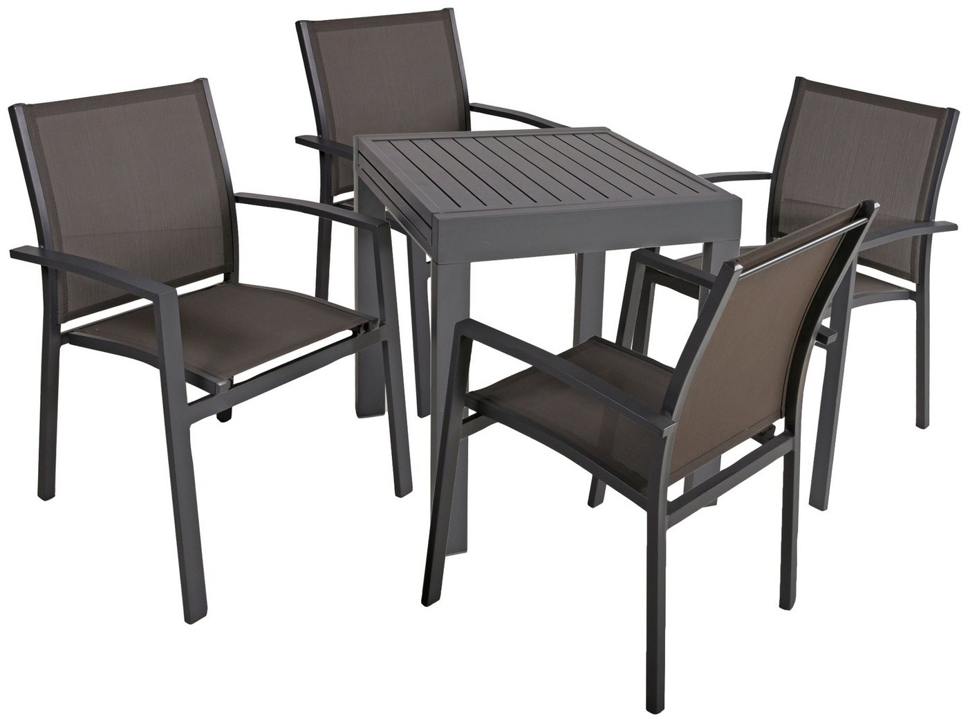 Garden Pleasure Garten-Essgruppe ELENA, (5-tlg), mit ausziehbarem Tisch von Garden Pleasure