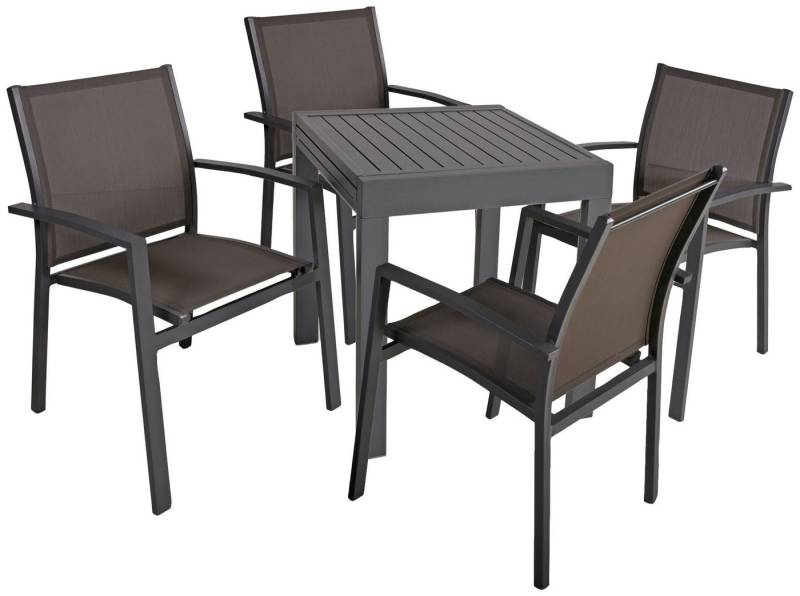 Garden Pleasure Garten-Essgruppe ELENA, (5-tlg), mit ausziehbarem Tisch von Garden Pleasure
