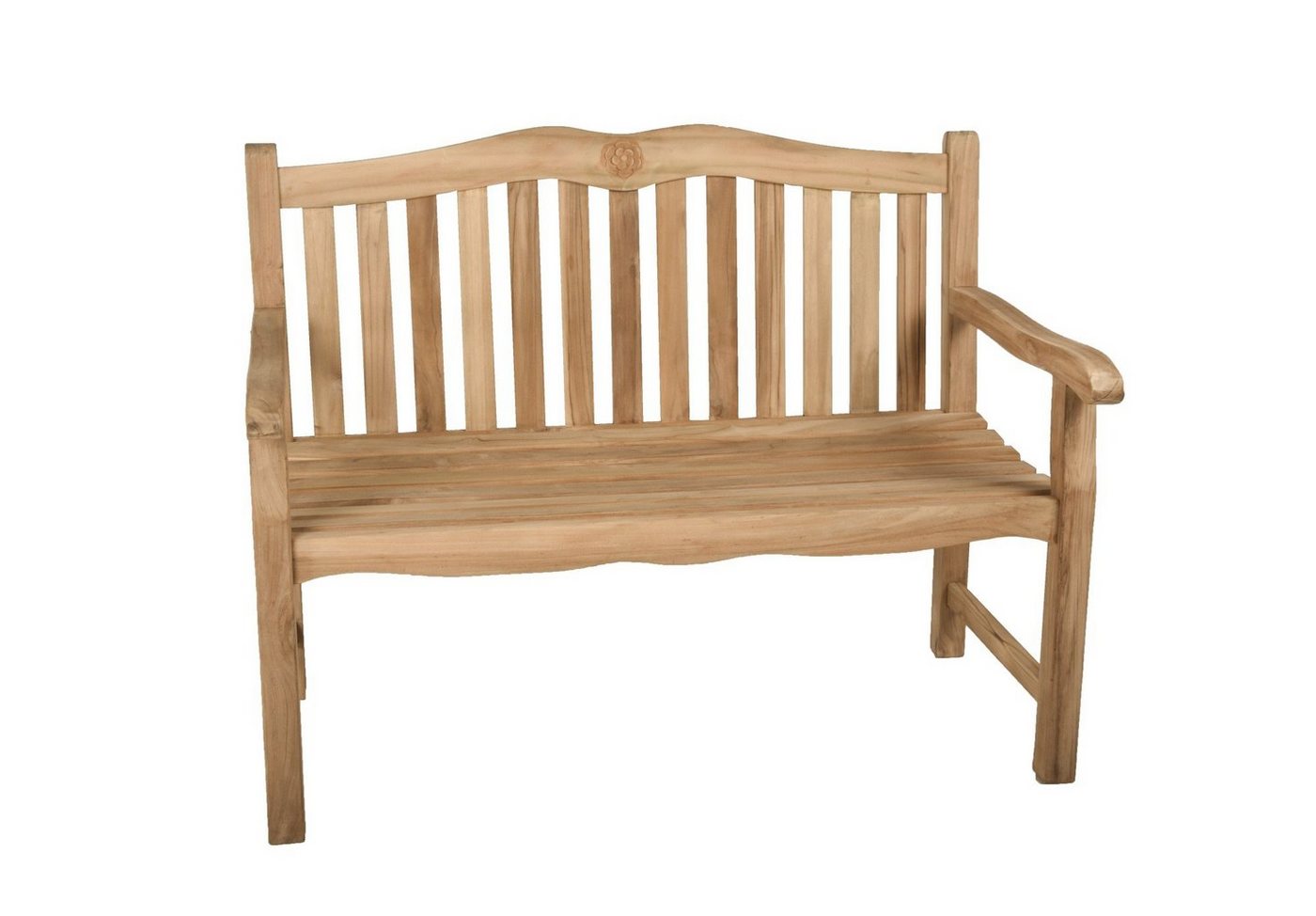 Garden Pleasure Gartenbank, Bank ROMANG, 2-Sitzer Holz Teak Gartenbank Bank Garten Möbel von Garden Pleasure