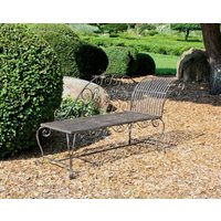 Garden Pleasure Gartenbank, Liegebank, Metall von Garden Pleasure