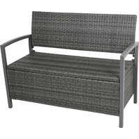 Garden Pleasure Gartenbank "Ferrara" mit Staufach, BxTxH: 117x58x86 cm, verschiedene Farben von Garden Pleasure