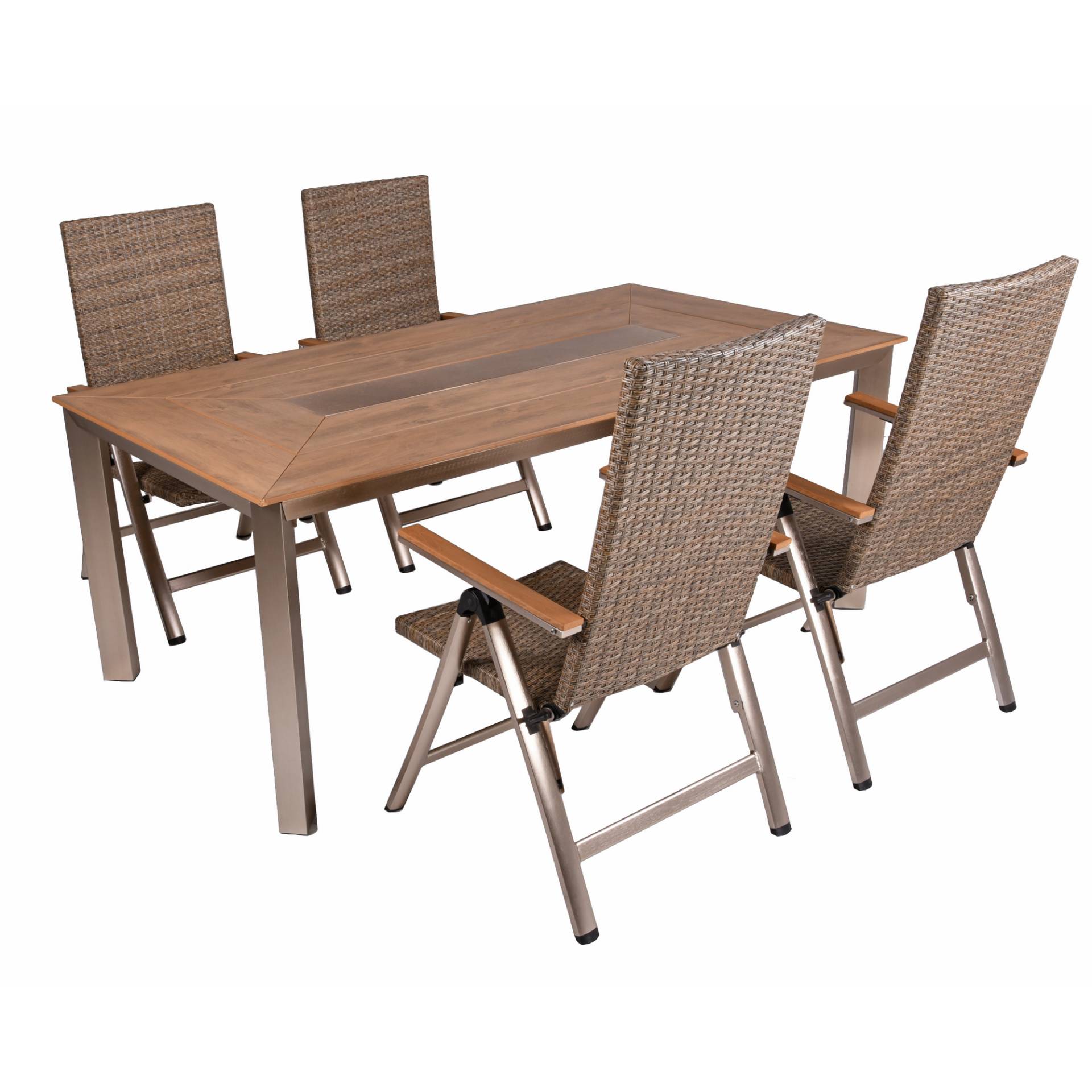 Garden Pleasure Gartenmöbel-Set 'Florence' braun klappbar 5-teilig Garden Pleasure Gartenmöbel-Set 'Florence' braun klappbar 5-teilig von Garden Pleasure