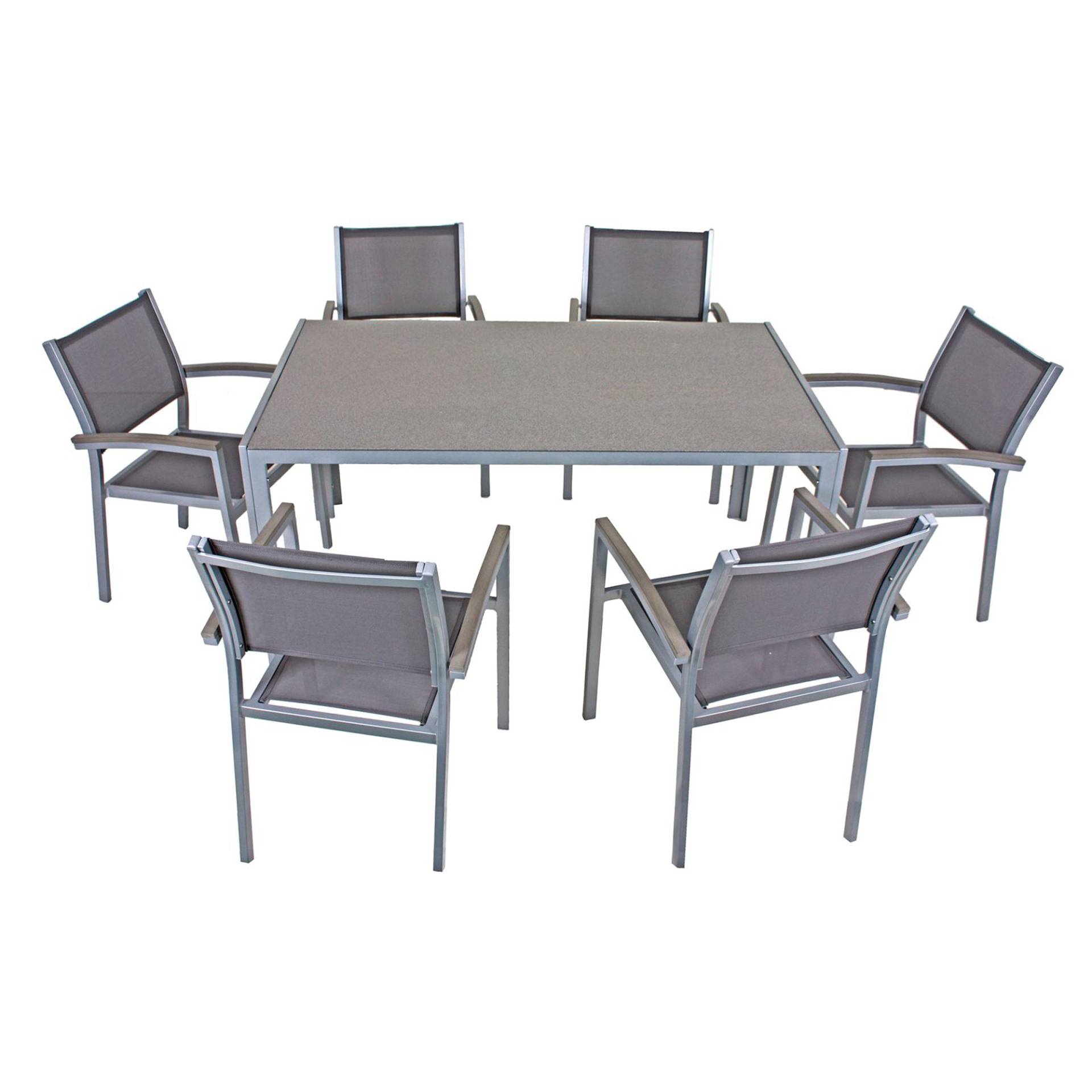 Garden Pleasure Gartenmöbel-Set 'Grace' grau 7-teilig Garden Pleasure Gartenmöbel-Set 'Grace' grau 7-teilig von Garden Pleasure