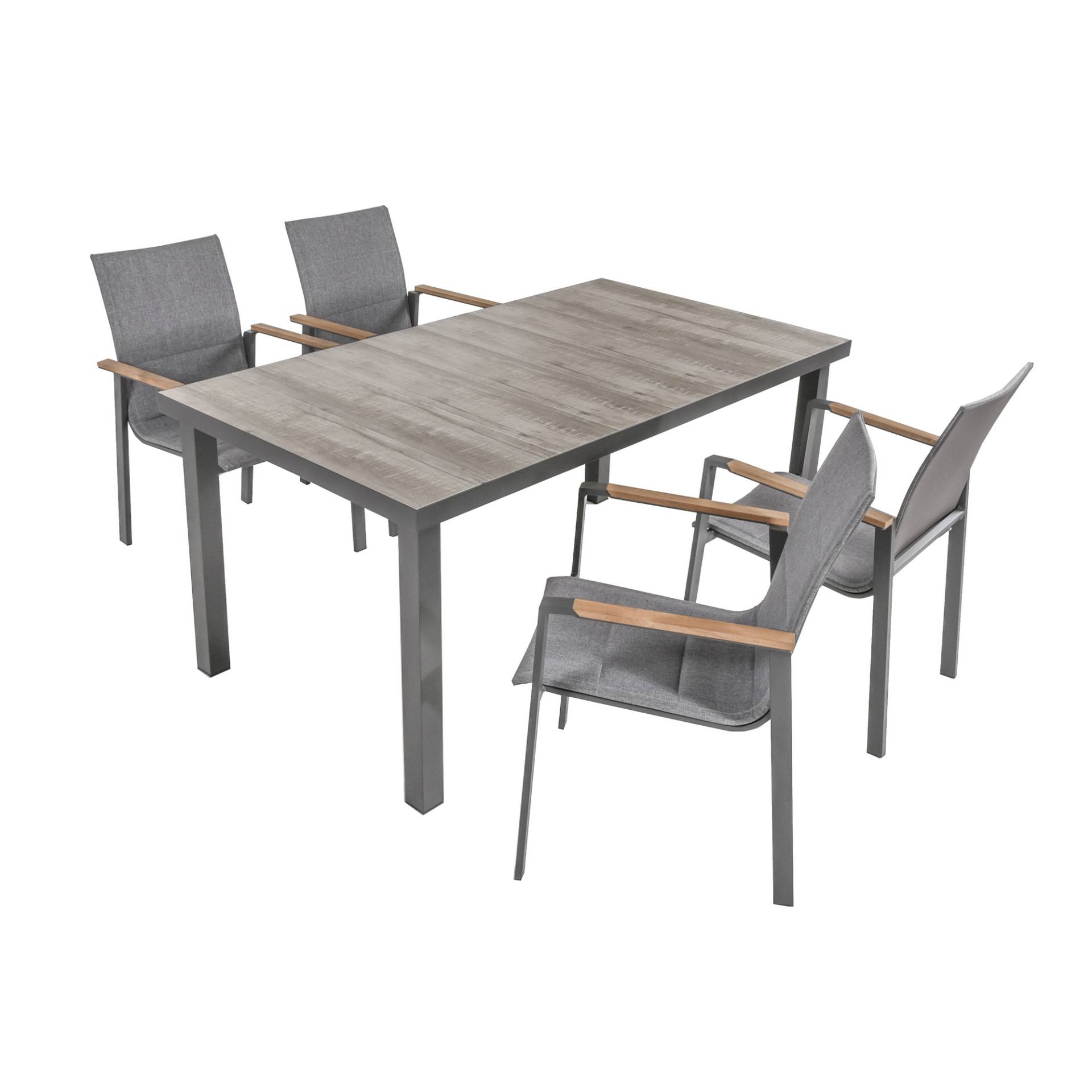 Garden Pleasure Gartenmöbel-Set 'Rana' dunkelgrau 5-teilig Garden Pleasure Gartenmöbel-Set 'Rana' dunkelgrau 5-teilig von Garden Pleasure