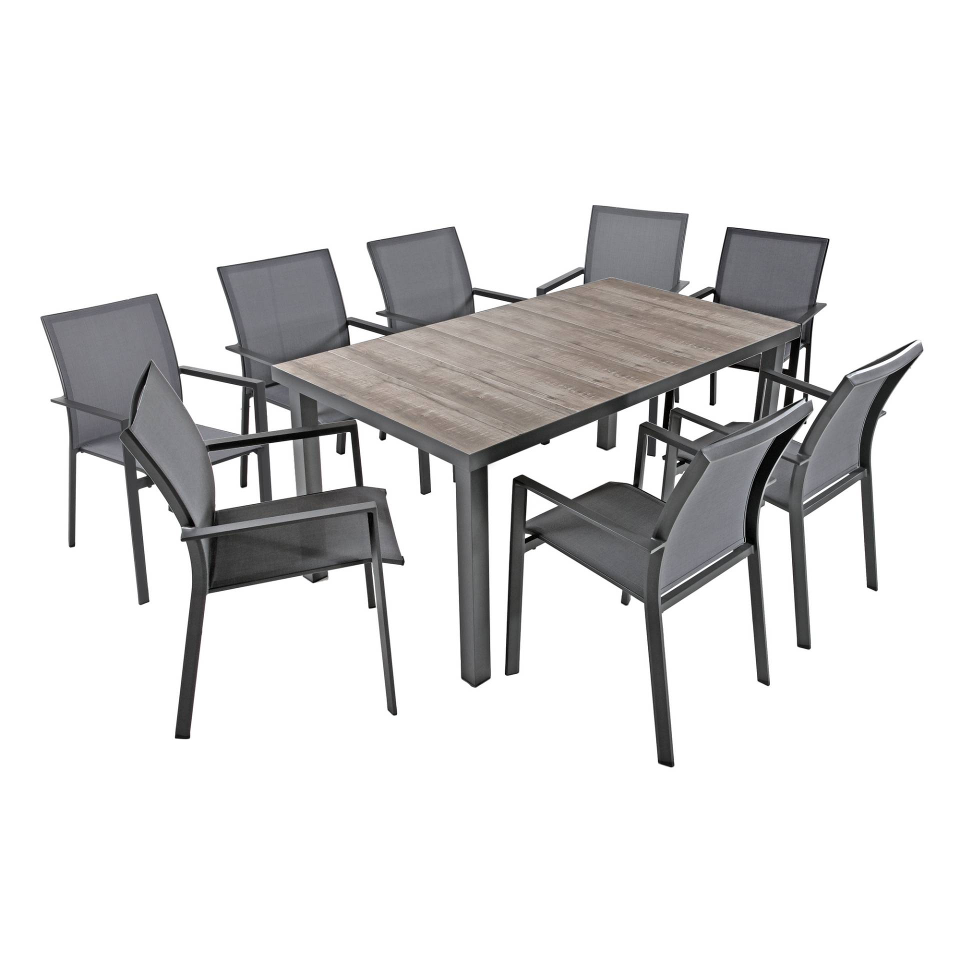 Garden Pleasure Gartenmöbel-Set 'Rana' dunkelgrau 9-teilig Garden Pleasure Gartenmöbel-Set 'Rana' dunkelgrau 9-teilig von Garden Pleasure