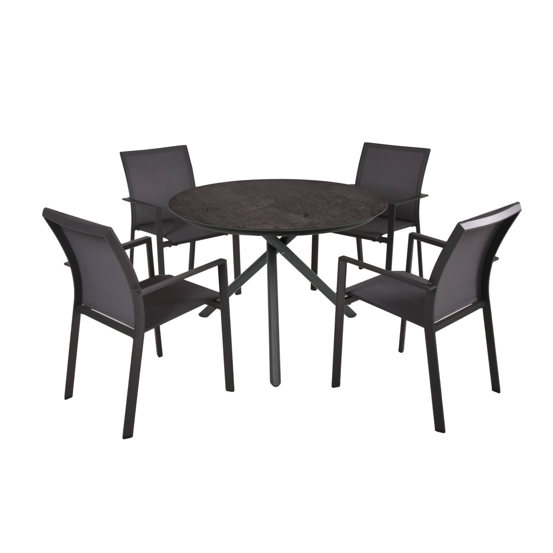 Garden Pleasure Gartenmöbel-Set 'Sophia' schwarz 5-teilig Garden Pleasure Gartenmöbel-Set 'Sophia' schwarz 5-teilig von Garden Pleasure