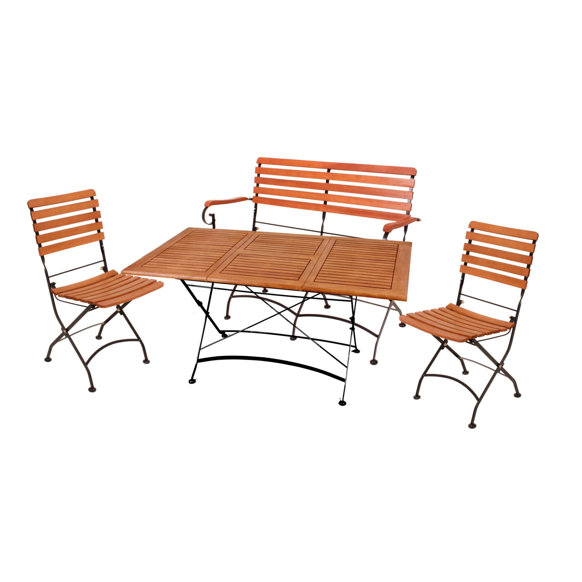 Garden Pleasure Gartenmöbel-Set 'Wien' braun 4-teilig Garden Pleasure Gartenmöbel-Set 'Wien' braun 4-teilig von Garden Pleasure