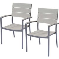 Garden Pleasure Gartenstuhl "OLIVIA", (Set), 2 St., 2er Set, Polyrattan von Garden Pleasure