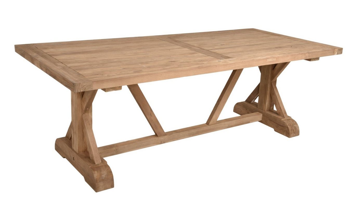 Garden Pleasure Gartentisch, Tisch KISAR Teak recycelt 220cmtischmöbel Möbel Outdoor von Garden Pleasure