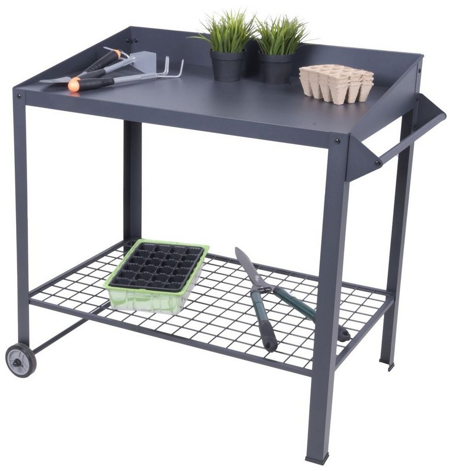 Garden Pleasure Hochbeet Mobiler Pflanztisch DIANA aus Metall in Anthrazit von GardenPleasure von Garden Pleasure