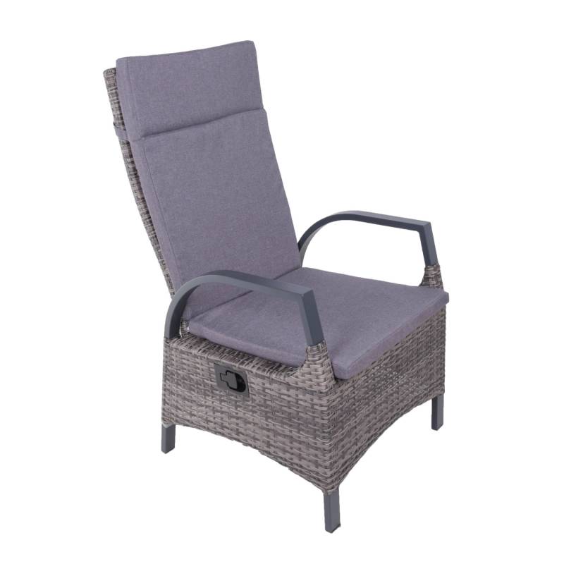 Garden Pleasure Hochlehner Almada 2er Set 113 cm x 58 cm x 65 cm Grau-Anthrazit von Garden Pleasure