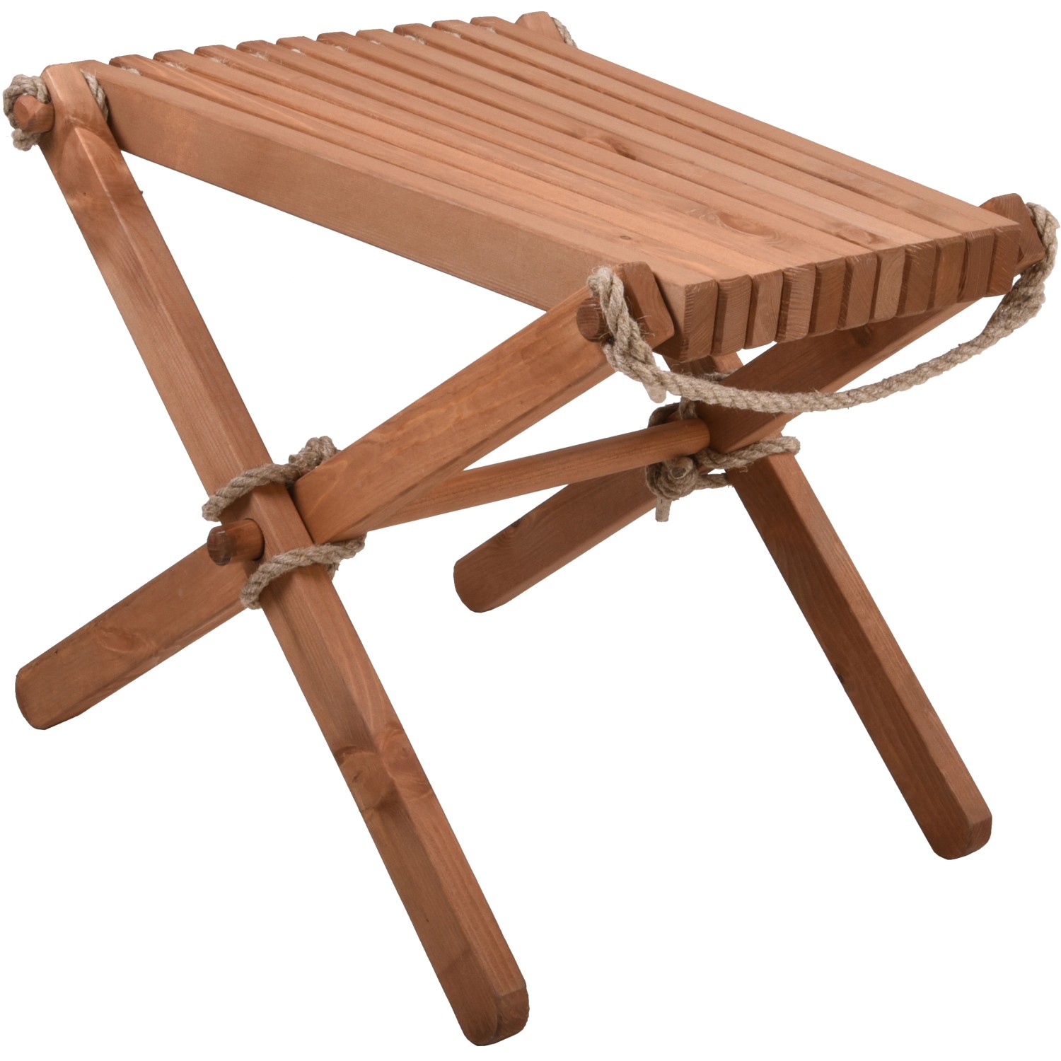 Garden Pleasure Hocker Falun 46 cm x 49 cm x 54 cm Braun FSC® von Garden Pleasure