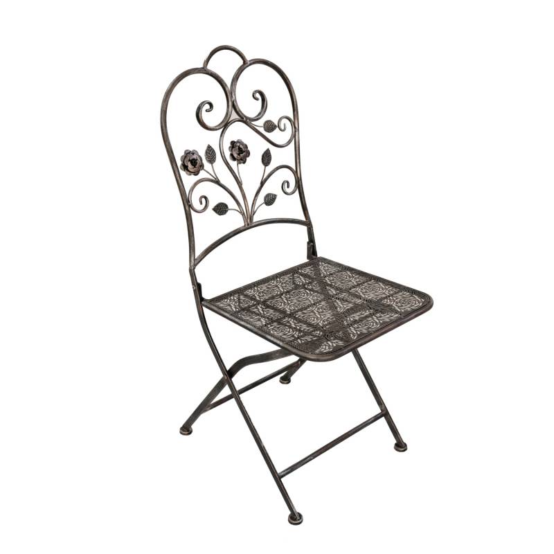 Garden Pleasure Klappstuhl Pinatubo Eckig 2er Set 94 cm x 38 cm x 40 cm Bronze von Garden Pleasure