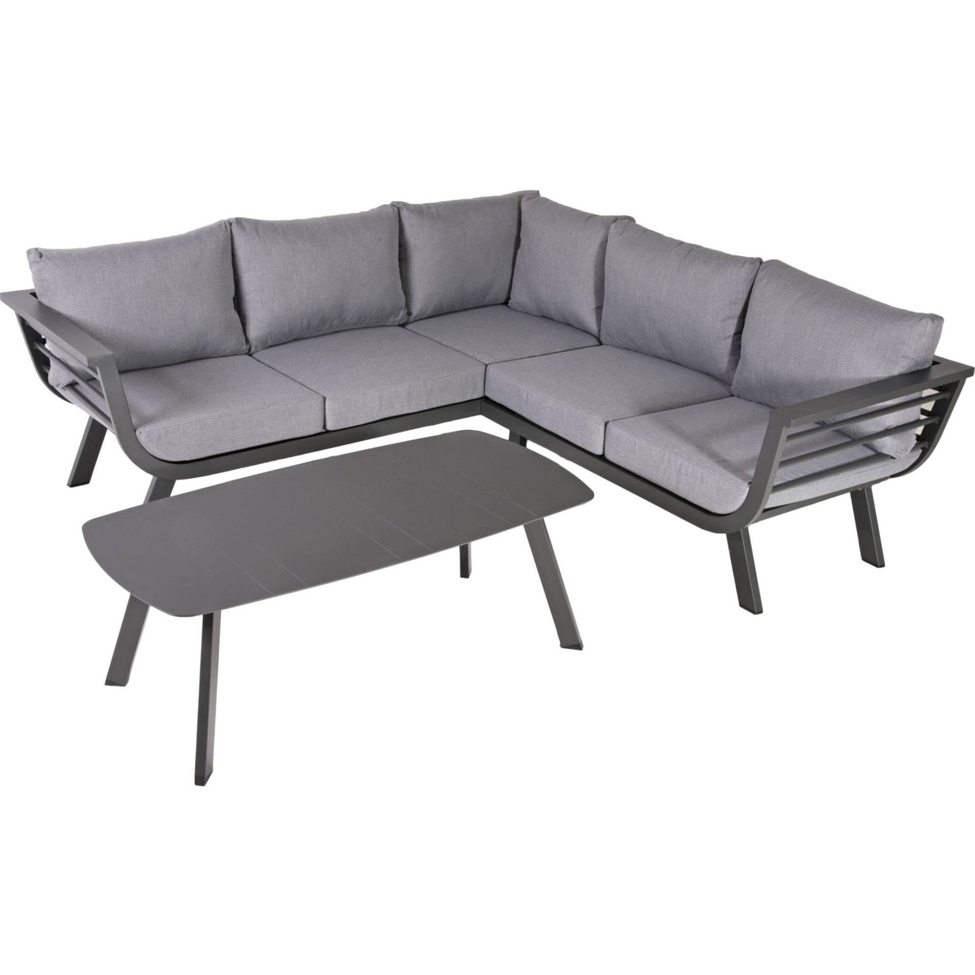 Garden Pleasure Lounge-Gruppe Aurelia grau/dunkelgrau von Garden Pleasure