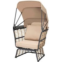 Garden Pleasure Lounge-Sessel PAROS beige, 1 St. von Garden Pleasure