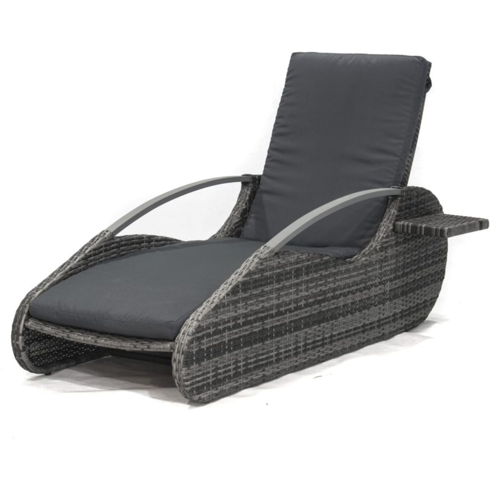 Garden Pleasure Lounger Alassio 194,5 x 62,5 x 66,5 cm von Garden Pleasure