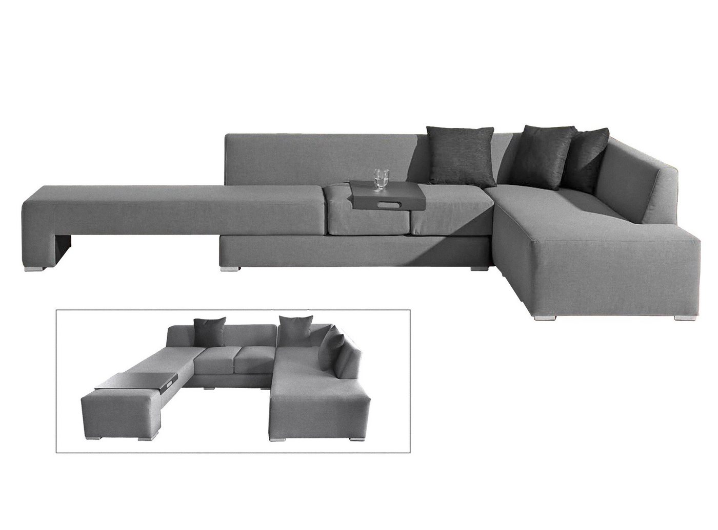 Garden Pleasure Loungeset, Lounge-Set WELLINGTON 3tlg Lounge Gruppe Garten Sitzgruppe Möbel von Garden Pleasure