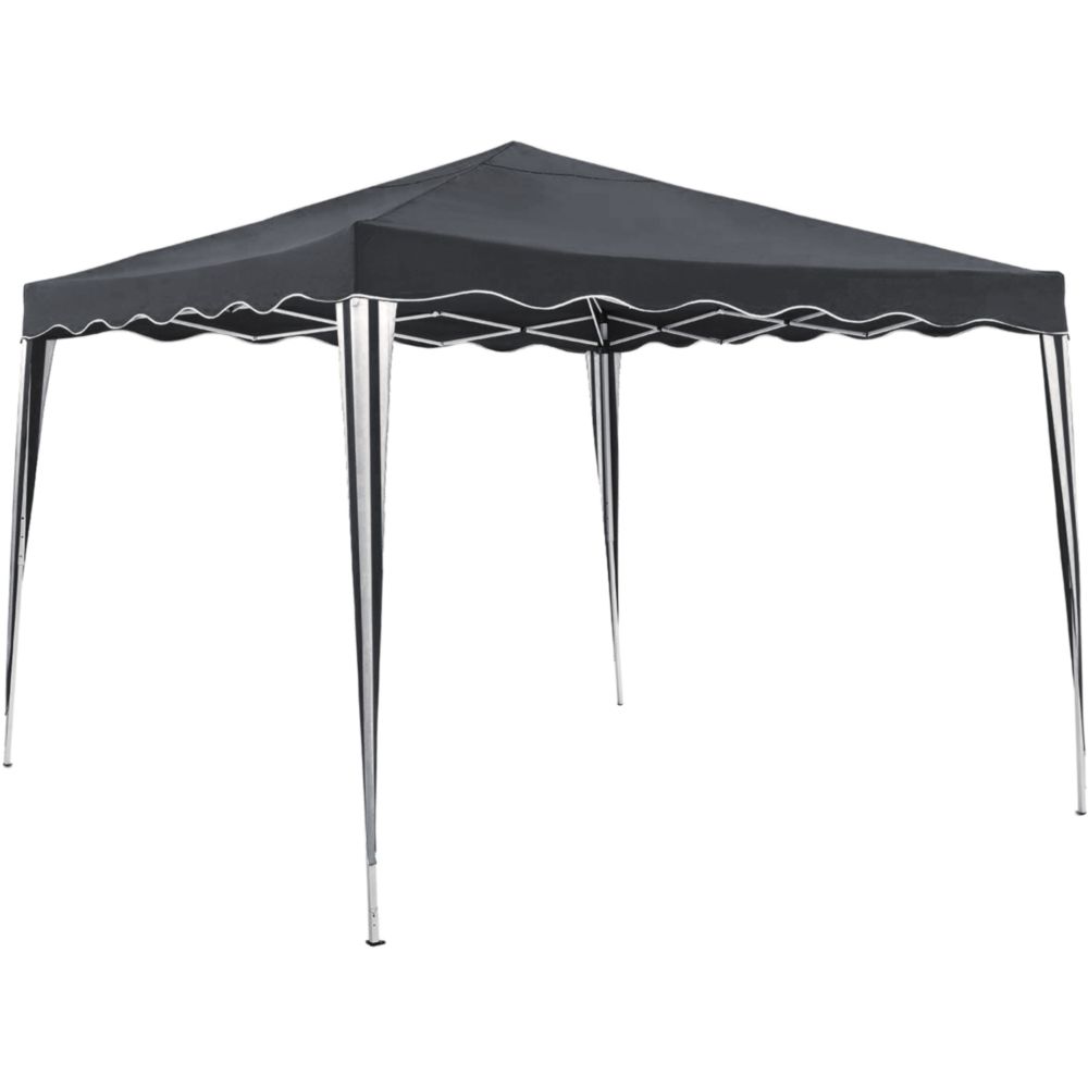 Garden Pleasure Pavillon Ganges 3 x 3 m grau von Garden Pleasure