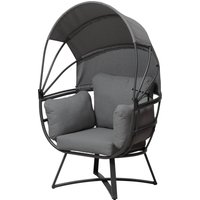 Garden Pleasure Relaxsessel "DELOS", BxTxH: 75x95x149 cm, überdacht von Garden Pleasure