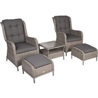 Garden Pleasure Sessel-Set VALENCIA, 5-tlg. Grau von Garden Pleasure