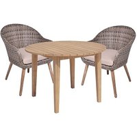 Garden Pleasure Sitzgruppe PUEBLO/ ARVADA taupe, natur Kunststoff, Holz, 3-teilig Garden Pleasure Sitzgruppe PUEBLO/ ARVADA taupe, natur Kunststoff, Holz, 3-teilig von Garden Pleasure