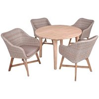 Garden Pleasure Sitzgruppe ARVADA/OAKLAND hellgrau, natur Kunststoff, Holz Garden Pleasure Sitzgruppe ARVADA/OAKLAND hellgrau, natur Kunststoff, Holz von Garden Pleasure