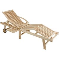 Garden Pleasure Sonnenliege Java natur Holz von Garden Pleasure