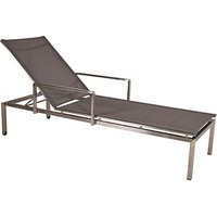 Garden Pleasure Sonnenliege Sienna grau Stahl von Garden Pleasure