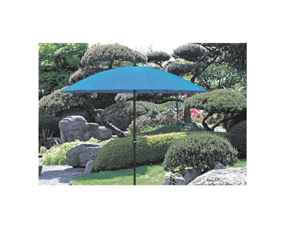 Garden Pleasure Sonnenschirm, LxB: 255x255 cm, rund, mit Handkurbel von Garden Pleasure