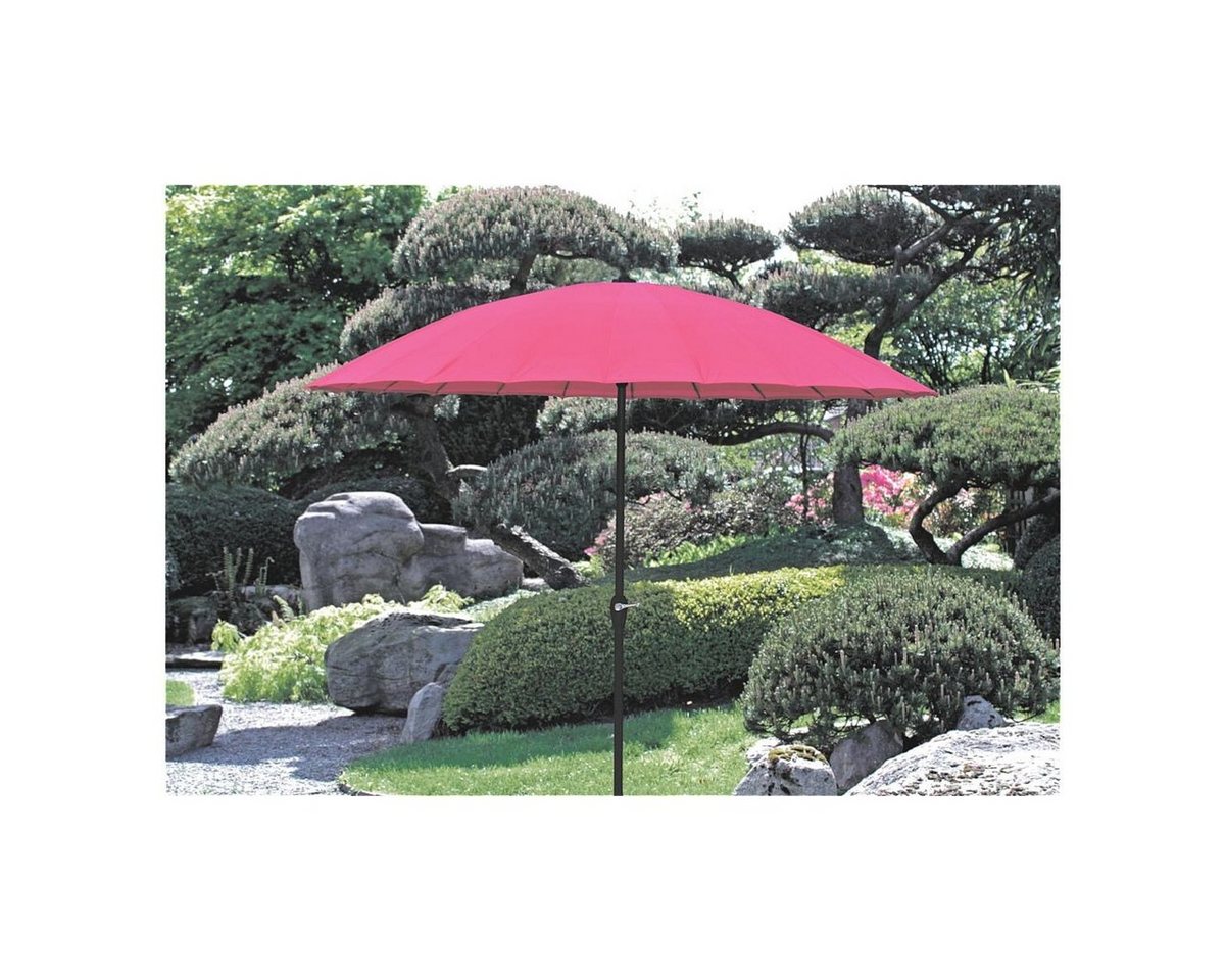 Garden Pleasure Sonnenschirm, LxB: 255x255 cm, rund, mit Handkurbel von Garden Pleasure