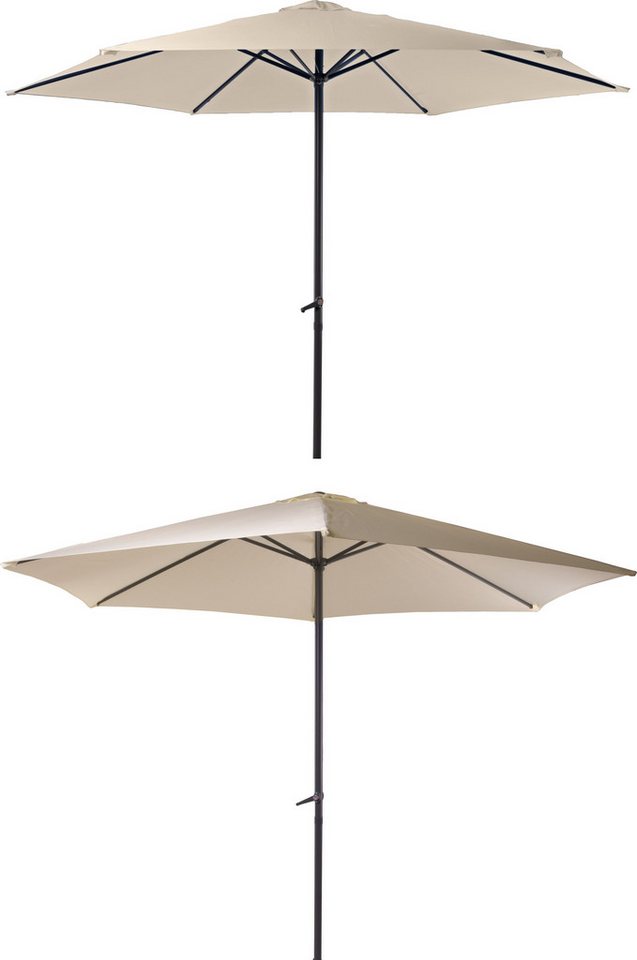 Garden Pleasure Sonnenschirm, Ø 300 cm, creme von Garden Pleasure