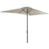 Garden Pleasure - Sonnenschirm 250x145 cm creme-weiß von Garden Pleasure